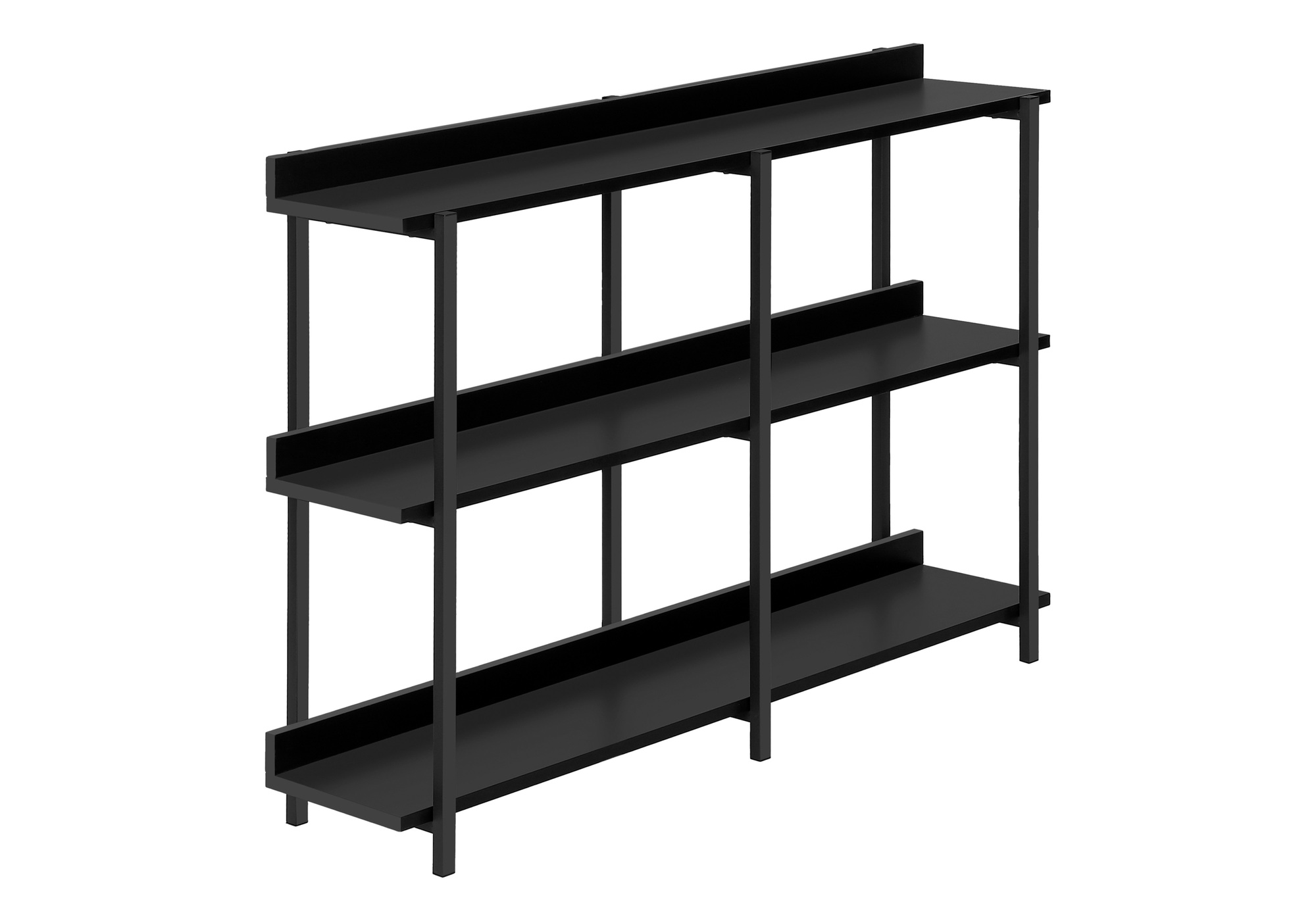 ACCENT TABLE - 48"L / BLACK / BLACK METAL HALL CONSOLE